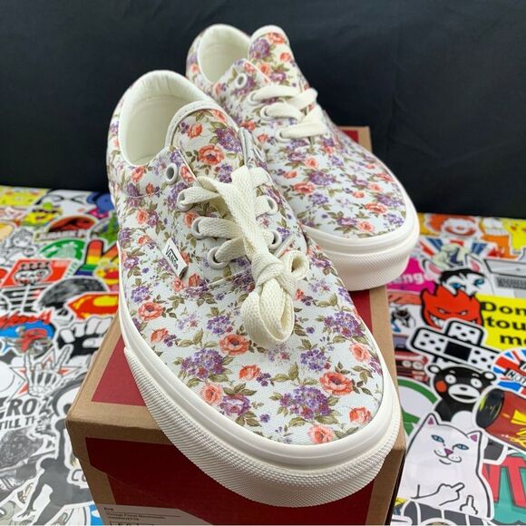 Vans Era Vintage Floral White Women's Various Sizes - Picture 6 of 13